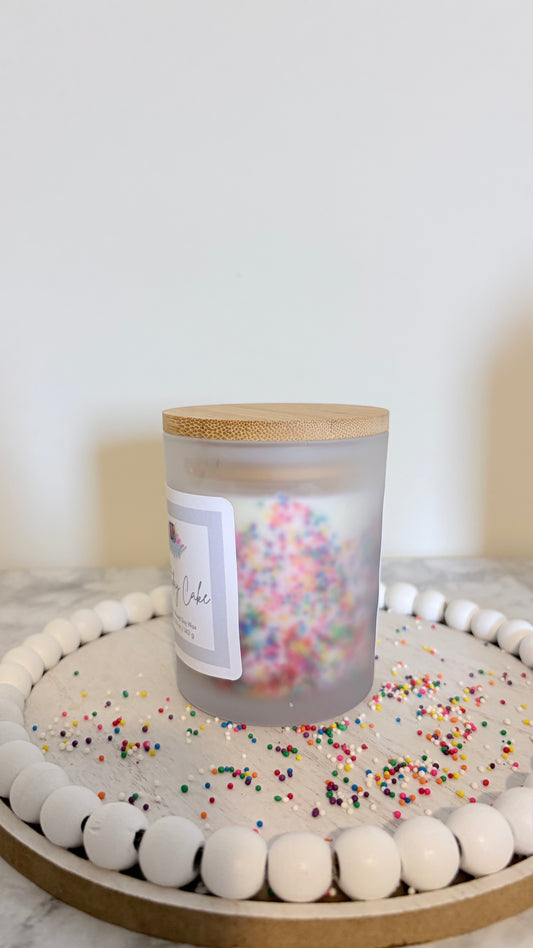 Birthday Cake Shimmer Infused Candle